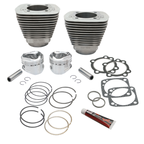 S&S Cycle 84-99 BT 96in 3-5/8in Big Bore Cylinder & Piston Kit For S&S SH96 Engines - Natural