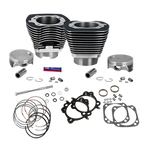 S&S Cycle 07-16 BT 124in Standard Compression 4-1/8in Big Bore Kit - Wrinkle Black