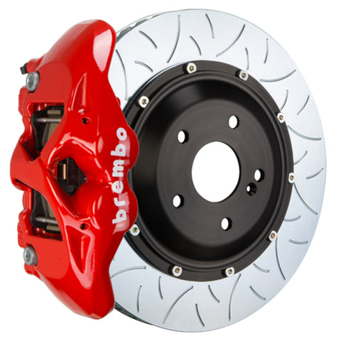 Brembo 08-13 BMW M3 (E90/E92/E93) Rear GT BBK 4 Piston Cast 380x28 2pc Rotor Slotted Type-3-Red