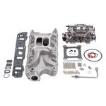 Edelbrock Manifold And Carb Kit Performer RPM Small Block Ford 289-302 Natural Finish