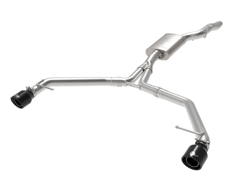 afe MACH Force-Xp 13-16 Audi Allroad L4 SS Axle-Back Exhaust w/ Black Tips