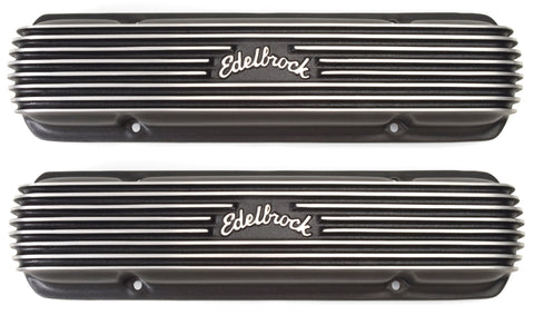 Edelbrock Valve Cover Classic Series Pontiac 1962-1979 301-455 CI V8 Black