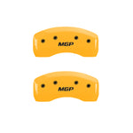 MGP 4 Caliper Covers Engraved Front & Rear MGP Yellow Finish Black Char 2000 Infiniti I30