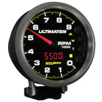 Autometer 5 inch Ultimate III Playback Tachometer 9000 RPM - Black