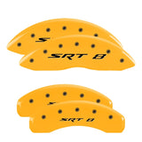 MGP 4 Caliper Covers Engraved Front & Rear Srt8 Yellow Finish Black Char 2006 Jeep Commander