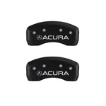 MGP 4 Caliper Covers Engraved Front & Rear Acura Red finish silver ch