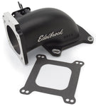 Edelbrock Low Profile Intake Elbow 90mm Throttle Body to Square-Bore Flange Black Finish