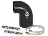 aFe Magnum FORCE CAI Univ. Silicone Coupling Kit (3in. ID to 2.5in. ID) 90 Deg. Elbow Reducer - Blk