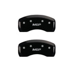 MGP 4 Caliper Covers Engraved Front & Rear MGP Black finish silver ch