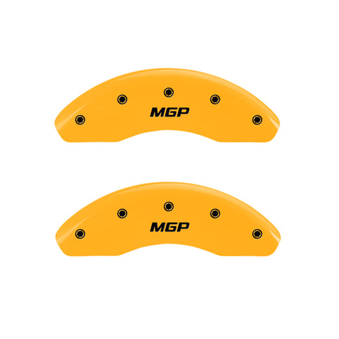 MGP 4 Caliper Covers Engraved Front & Rear MGP Yellow Finish Black Characters 2005 Acura NSX