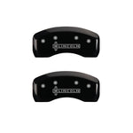 MGP 4 Caliper Covers Engraved Front & Rear Lincoln Black finish silver ch