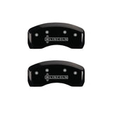 MGP 4 Caliper Covers Engraved Front & Rear Lincoln Black finish silver ch