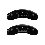 MGP 4 Caliper Covers Engraved Front & Rear Lincoln Black finish silver ch