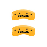 MGP 4 Caliper Covers Engraved Front Acura Rear RSX Yellow Finish Black Char 2003 Acura RSX