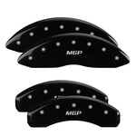 MGP 4 Caliper Covers Engraved Front & Rear MGP Black Finish Silver Char 2019 Lincoln Navigator