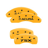 MGP 4 Caliper Covers Engraved Front & Rear MGP Yellow Finish Black Char 2007 Lexus SC430