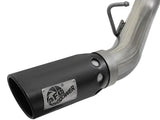 aFe LARGE BORE-HD 4in 409-SS DPF-Back Exhaust w/Dual Black Tips 2017 GM Duramax V8-6.6L (td) L5P