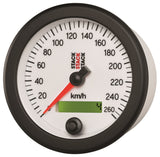 Autometer Stack Instruments 88MM 0-260 KM/H Programmable Speedometer - White