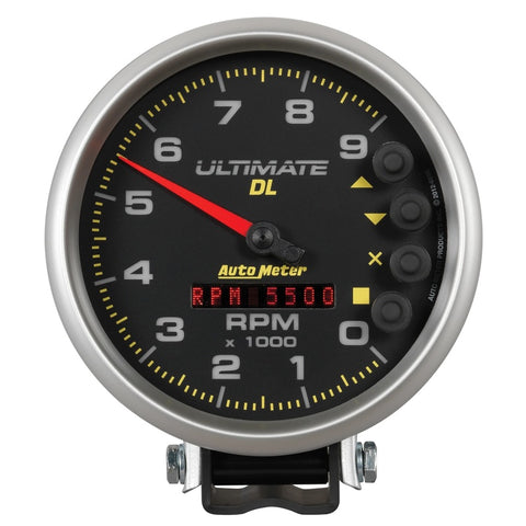 Autometer 5 inch Ultimate DL Playback Tachometer 9000 RPM - Black