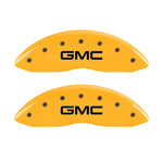 MGP 2 Caliper Covers Engraved Front GMC Yellow Finish Black Characters 2004 GMC Canyon