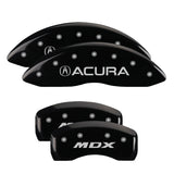 MGP 4 Caliper Covers Engraved Front Acura Rear MDX Black Finish Silver Char 2017 Acura MDX