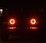 Oracle Jeep Wrangler JL/Gladiator JT LED Surface Mount Headlight Halo Kit - White SEE WARRANTY