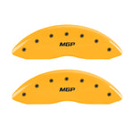 MGP 4 Caliper Covers Engraved Front & Rear MGP Yellow Finish Black Characters 2007 Acura TL