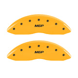 MGP 4 Caliper Covers Engraved Front & Rear MGP Yellow Finish Black Characters 2007 Acura TL