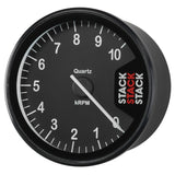 Autometer Stack Clubman Tachometer 80mm 0-10K RPM - Black