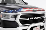 Stampede 19-23 Ram 1500 (Excl. Rebel/TRX) Vigilante Premium Hood Protector - Flag