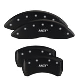 MGP 4 Caliper Covers Engraved Front & Rear Lincoln Red finish silver ch