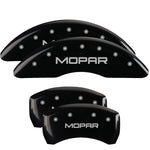 MGP 4 Caliper Covers Engraved Front & Rear SRT8 Black finish silver ch