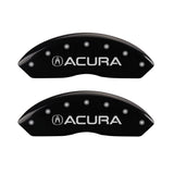 MGP 4 Caliper Covers Engraved Front Acura Engraved Rear RSX Black finish silver ch