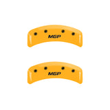 MGP 4 Caliper Covers Engraved Front & Rear MGP Yellow finish black ch