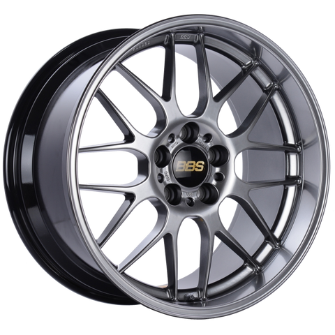 BBS RG-R 18x10 5x120 ET25 Diamond Black Wheel -82mm PFS/Clip Required