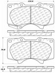 StopTech 03-09 Lexus GX4780/Toyota 4Runner Front Truck & SUV Brake Pad