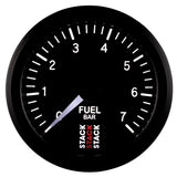 Autometer Stack 52mm 0-7 Bar M10 Male Pro Stepper Motor Fuel Pressure Gauge - Black