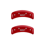 MGP 4 Caliper Covers Engraved Front & Rear MGP Red finish silver ch