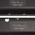 Edelbrock Valve Cover Victor Series Chevrolet 1965 and Later 396-502 V8 Low Black