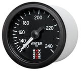 Autometer Stack 52mm 120-240 Deg F 1/2in Npt (M) Mechanical Water Temp Gauge - Black