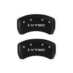 MGP 4 Caliper Covers Engraved Front & Rear i-Vtec Red finish silver ch