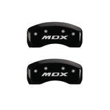 MGP 4 Caliper Covers Engraved Front Acura Rear MDX Black Finish Silver Char 2017 Acura MDX