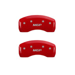 MGP 4 Caliper Covers Engraved Front & Rear MGP Red Finish Silver Characters 2016 Acura RDX