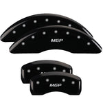 MGP 4 Caliper Covers Engraved Front & Rear Lincoln Black finish silver ch