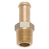 Edelbrock Fitting 1/4-18 NPT X 3/8In Single Barb Brass