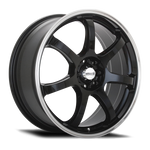 Maxxim Knight 16x7 8x100/114.3 ET40 Gloss Black Lip Polish