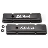 Edelbrock Valve Cover Signature Series Chevrolet 1959-1986 262-400 CI V8 Low Black