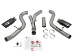 aFe LARGE Bore HD 4in Dual DPF-Back SS Exhaust w/Black Tip 16-17 GM Diesel Truck V8-6.6L (td) LML