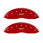 MGP 4 Caliper Covers Engraved Front & Rear JEEP Red finish silver ch