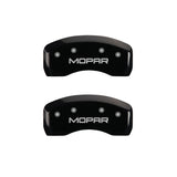 MGP 4 Caliper Covers Engraved Front & Rear MOPAR Black finish silver ch